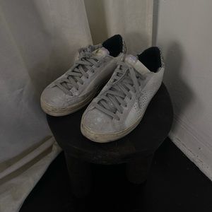 P448 White and Metallic Sneakers